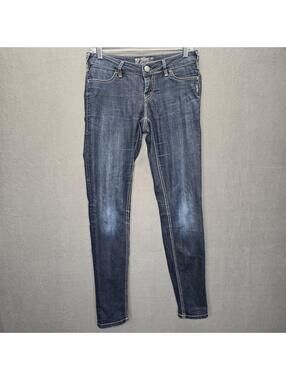 Silver Jeans Co Suki Jegging Mid Rise Curvy Fit Dark Wash Denim W27 L31 Size 4